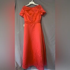 Venus Bridal | Dresses | Homecoming Dress Size 4 Bella Formals By Venus Red  Beaded Full Length Prom Flaw | Poshmark